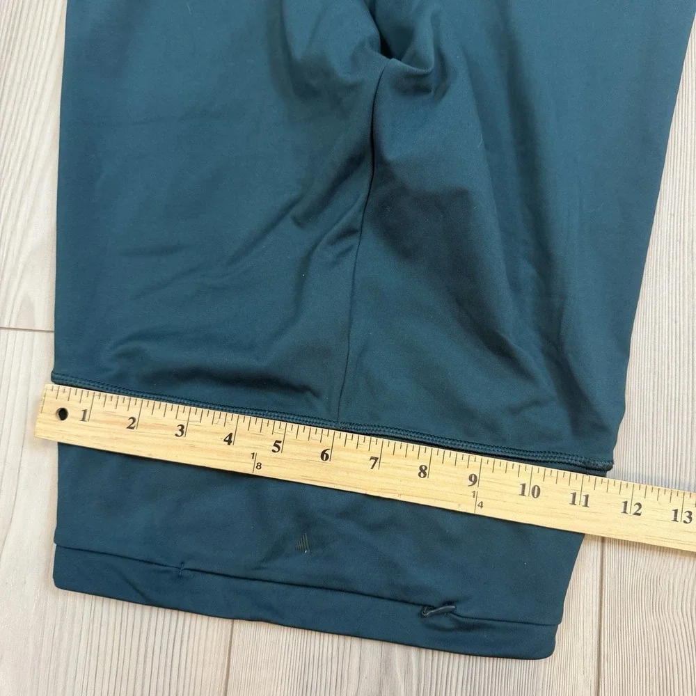 Victoria's Secret ON POINT Athletic Leggings Teal LIVE Flare Pants XS Ruched